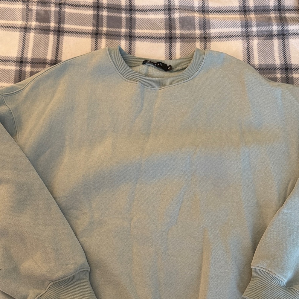 Light Green Crewneck Oversized
